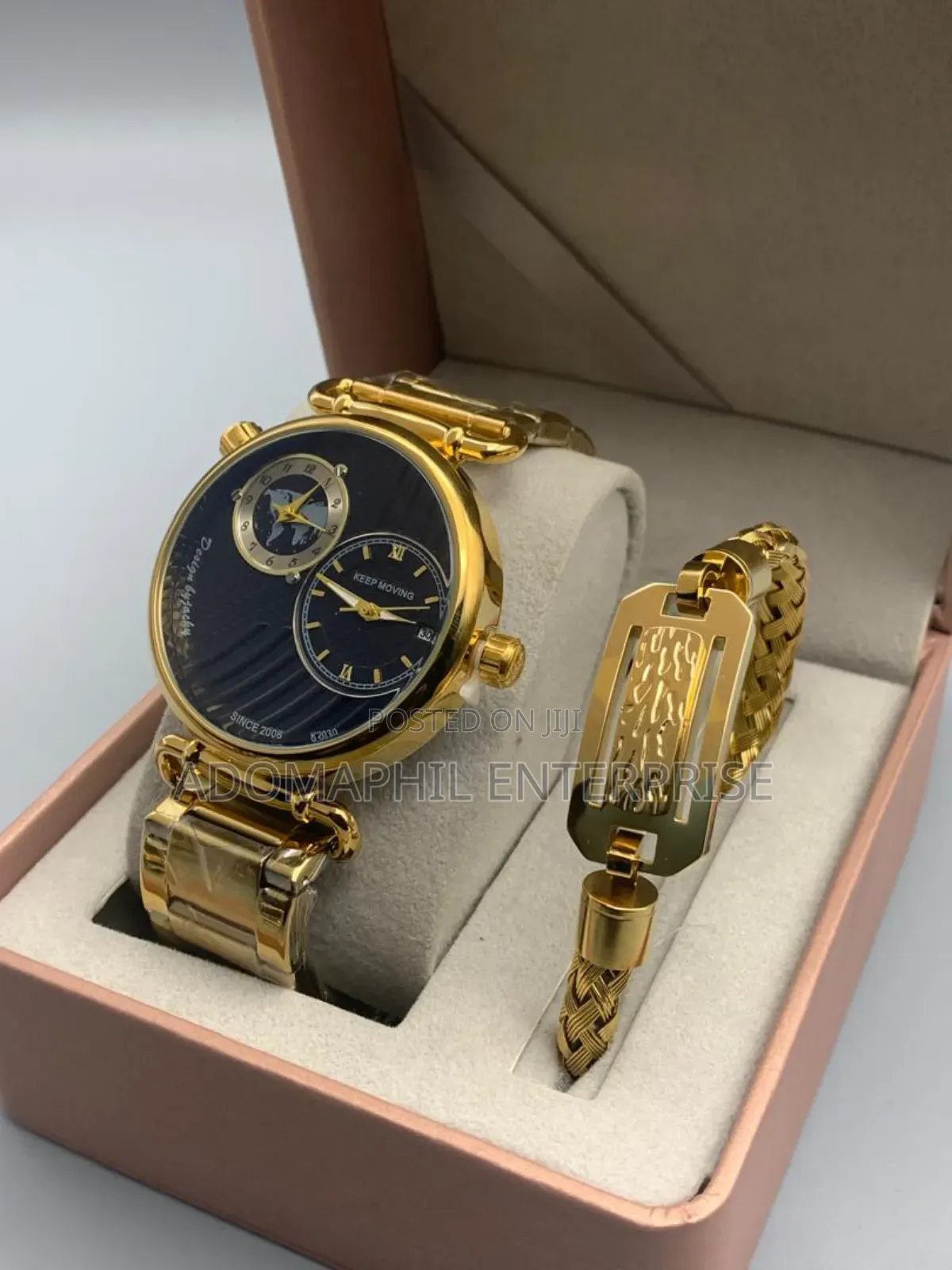 Double Time Keep Moving and Bracelet