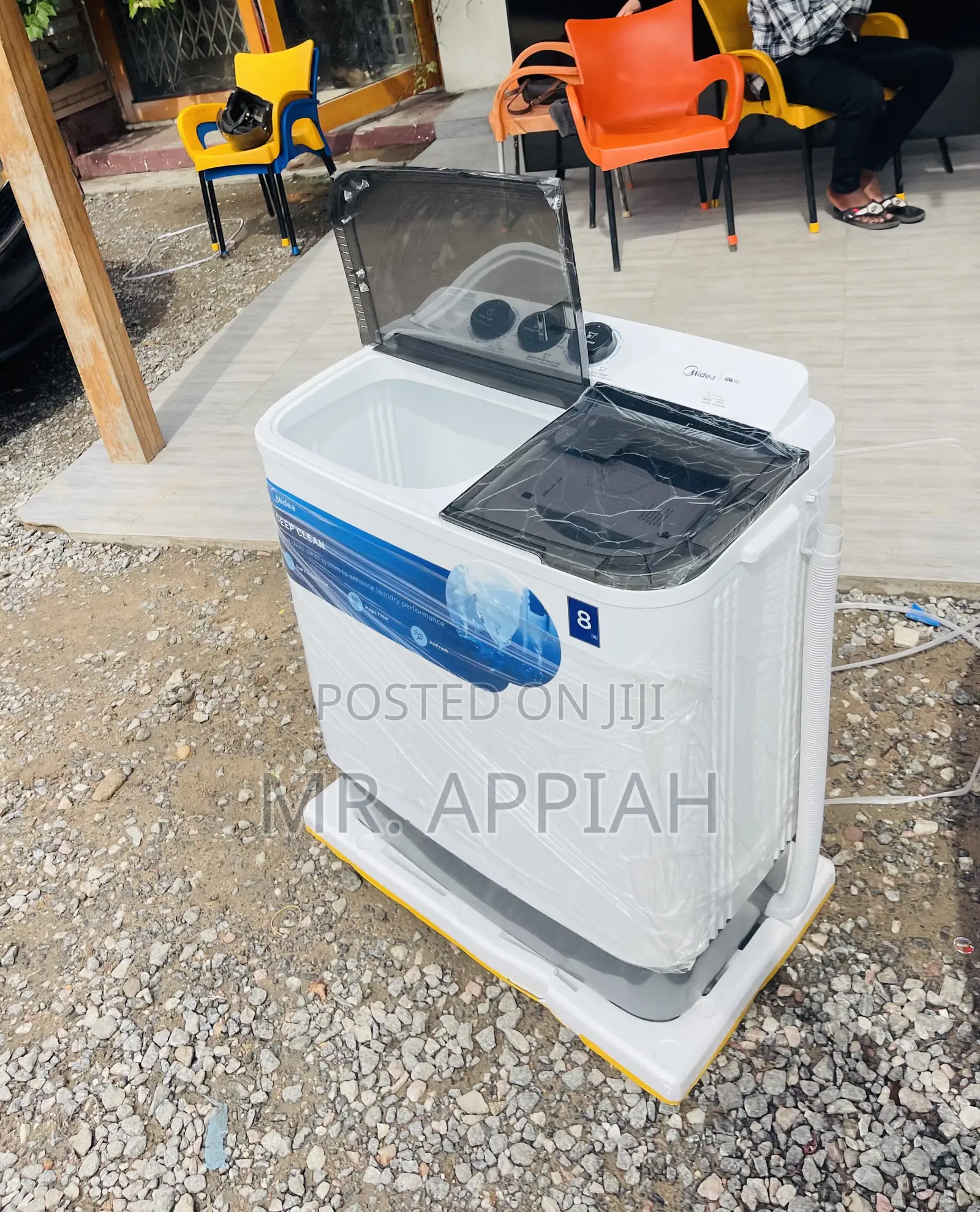 Check Out Original Midea 8kg Semi-Auto Washing Machine.