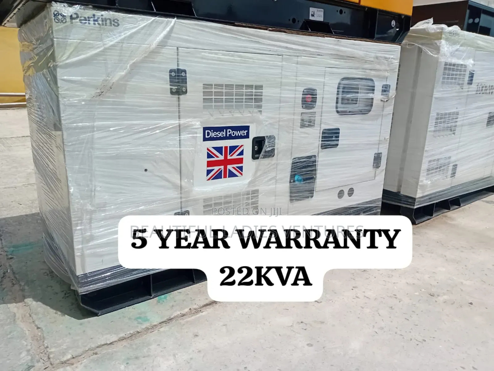 Smooth Power Flow 22kva Perkins Diesel Genset Push Start Uk