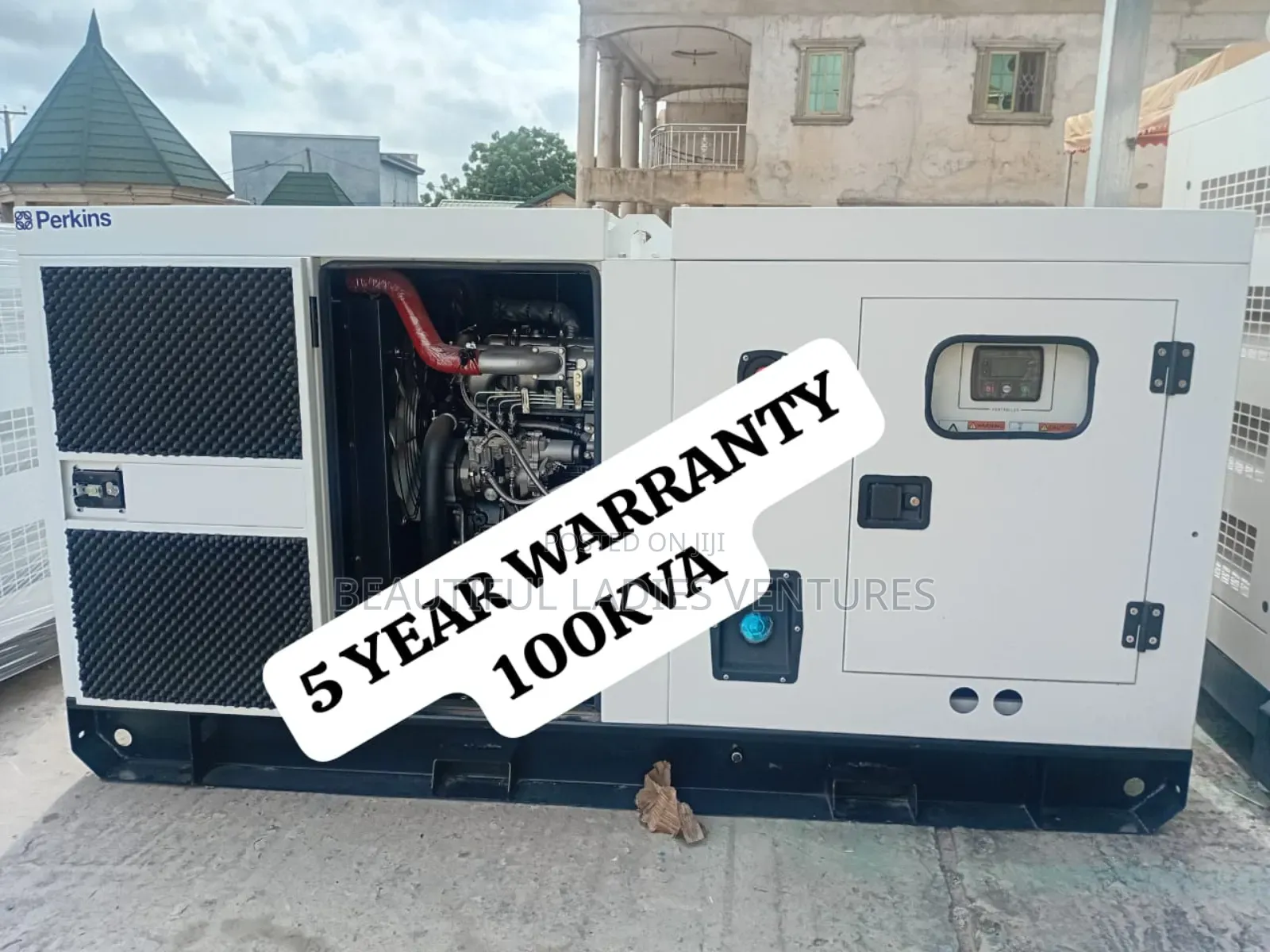 Smooth Power Flow 100kva Perkins Diesel Genset Push Start Uk