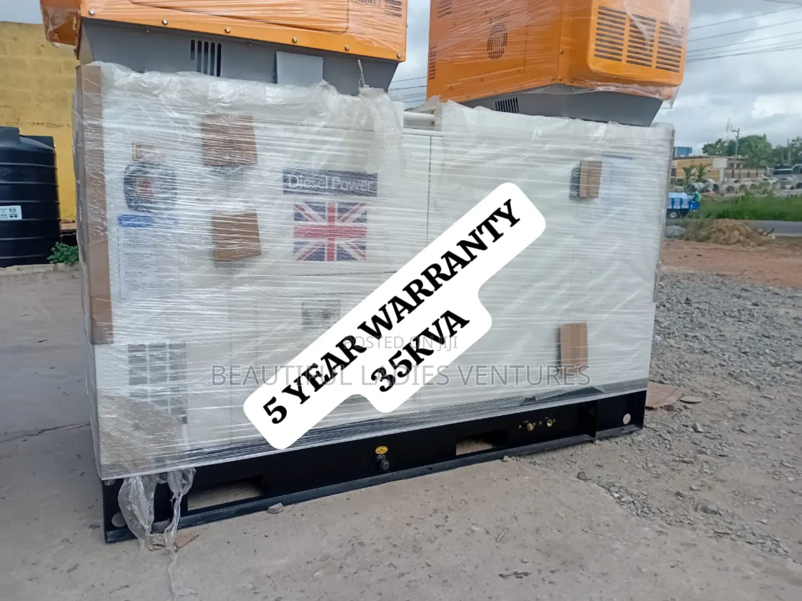 Smooth Power Flow 35kva Perkins Diesel Genset Push Start Uk