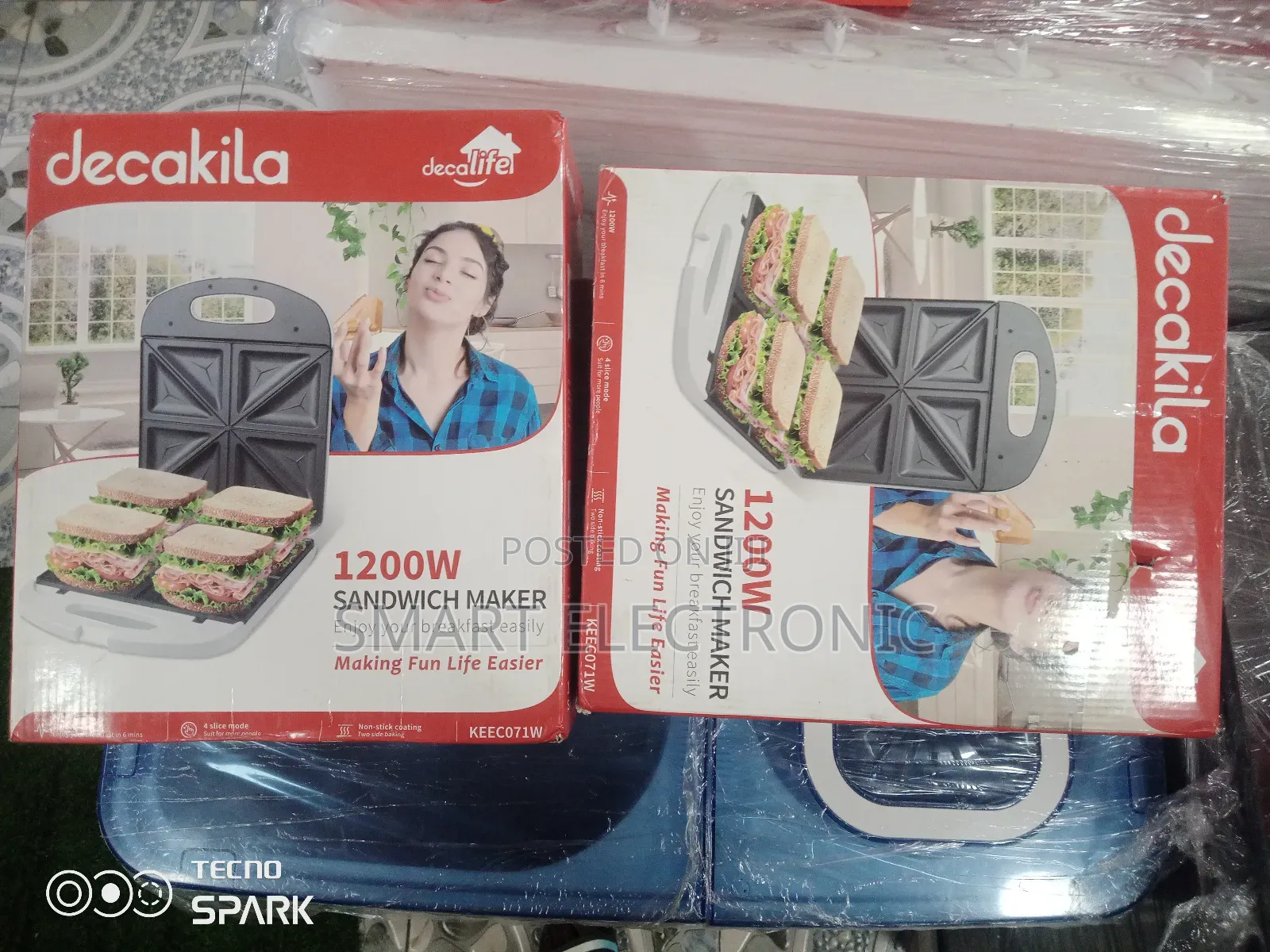 Multi Purpose Sandwich Maker Decakila 1200w Sandwich Maker