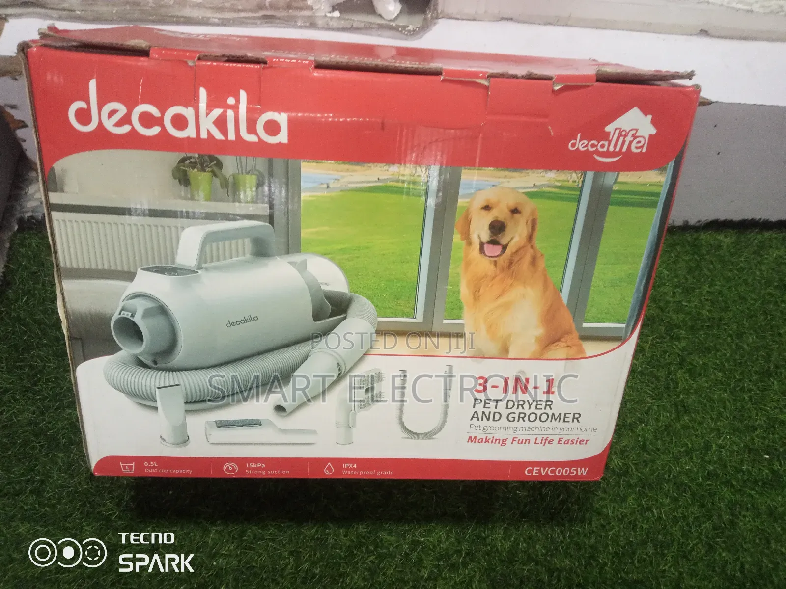 Exclusive Pet Dryer and Groomer Decakila 3in1 Pat and Groome