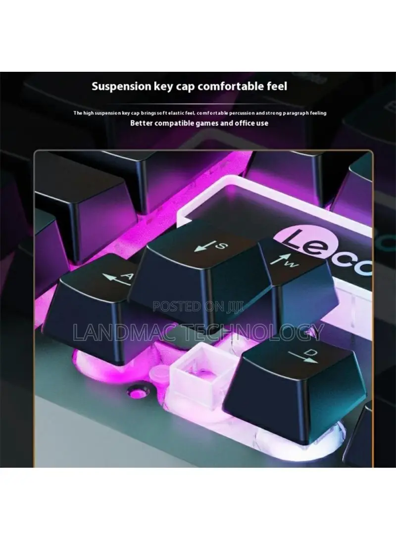 Lenovo Backlight Wired Gaming Mechanical Keyboard Mouse Set