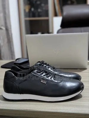 Quality Men's Leather Sneakers Black