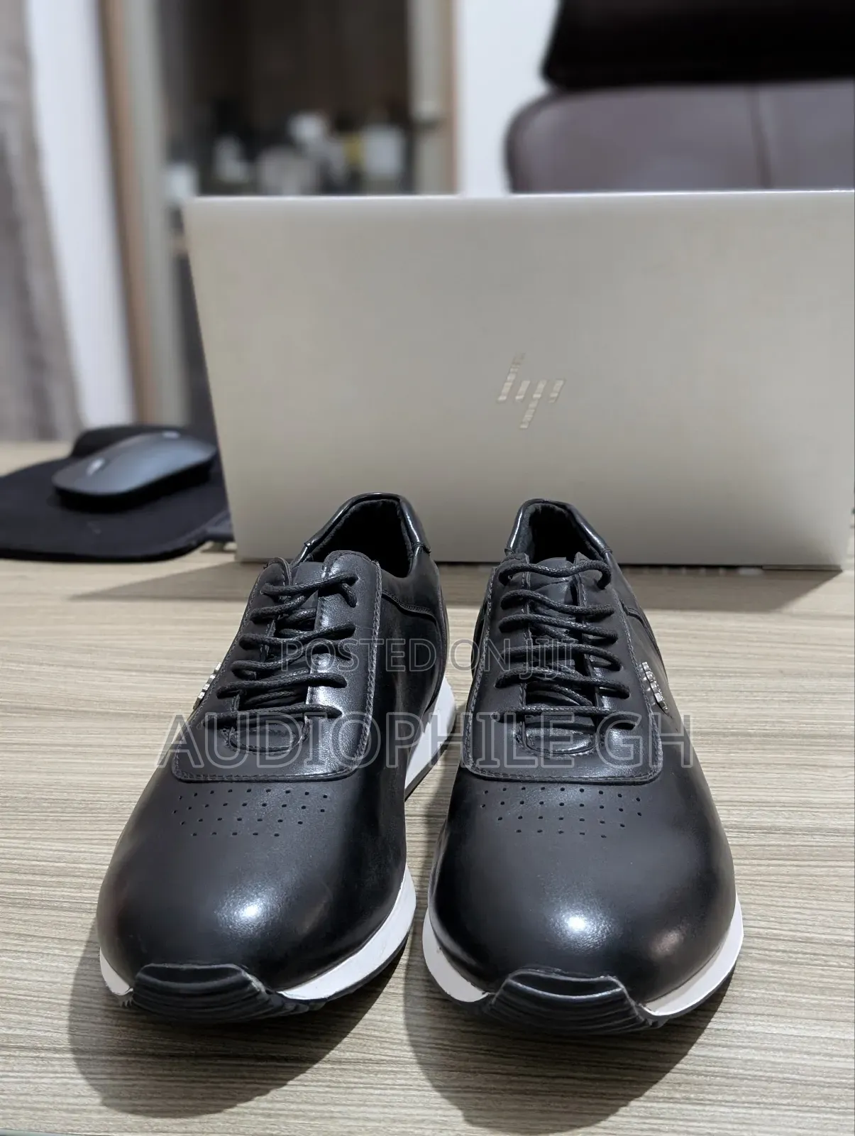 Quality Men's Leather Sneakers Black