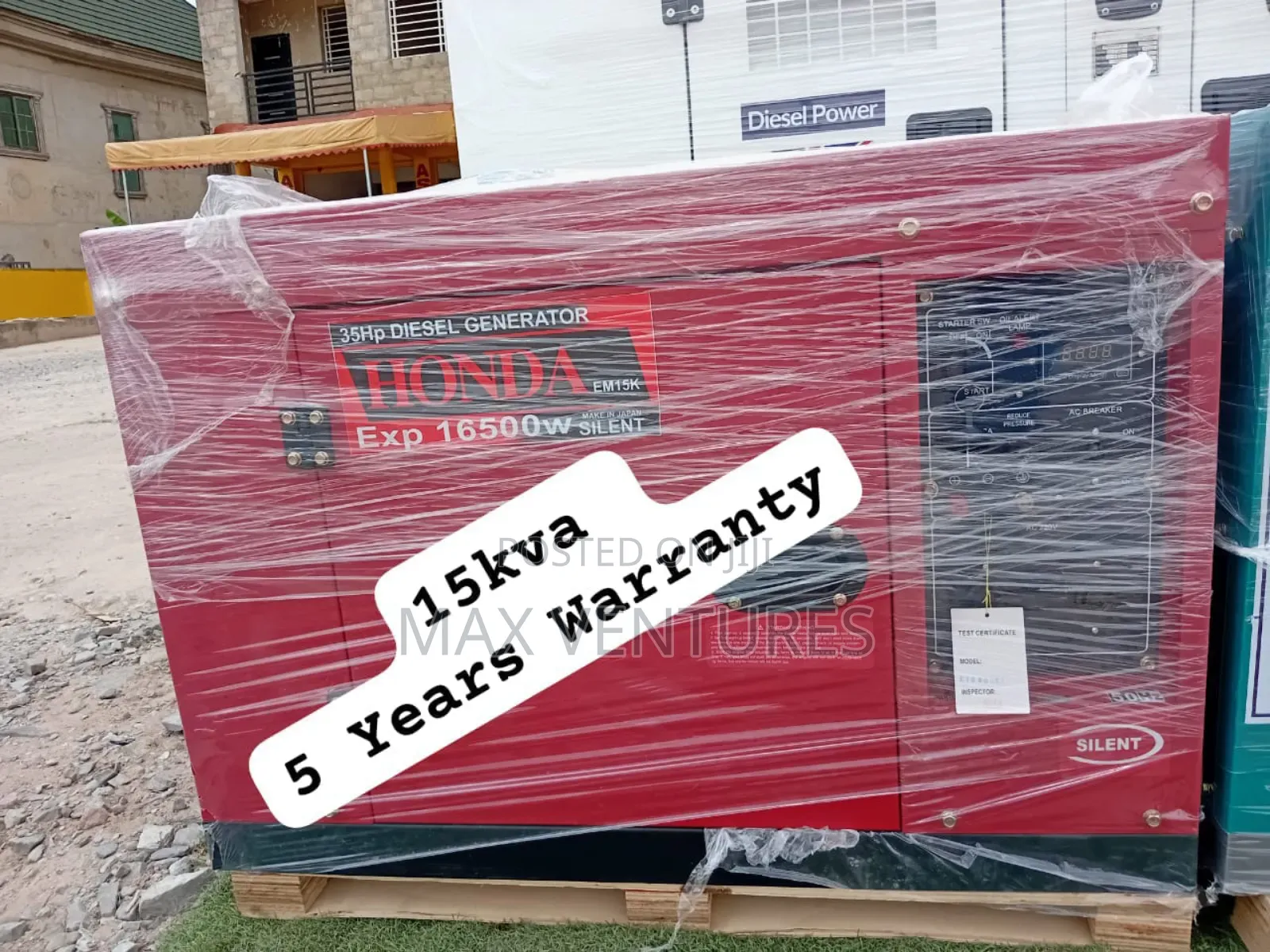 15kva Honda Diesel Generator High Capacity Residential Grade