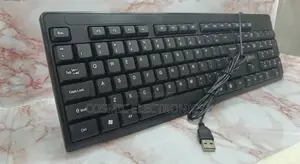 Corded Logitech Keyboard. (Black)