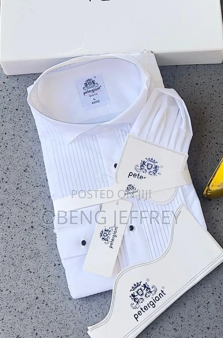Quality Petergiant Men’S Dinner Shirts White