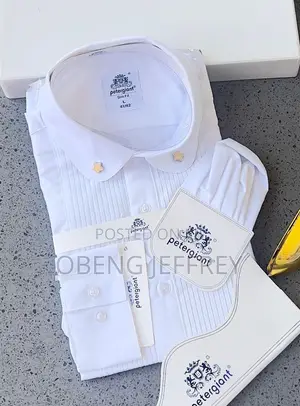 Quality Petergiant Men’S Dinner Shirts White