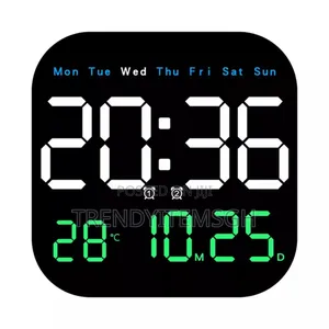 Led Sound-Activated Clock With Temperature Display