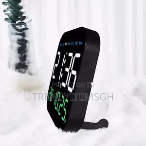 Led Sound-Activated Clock With Temperature Display