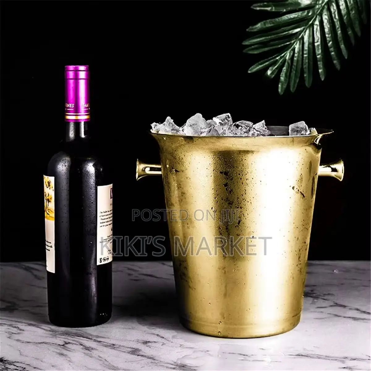 Gold Champagne Bucket 5l + Free Tong