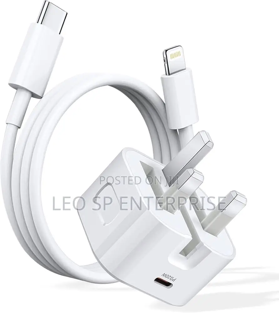 20w iPhone Type C Charger (150) and Cable (30ghc)