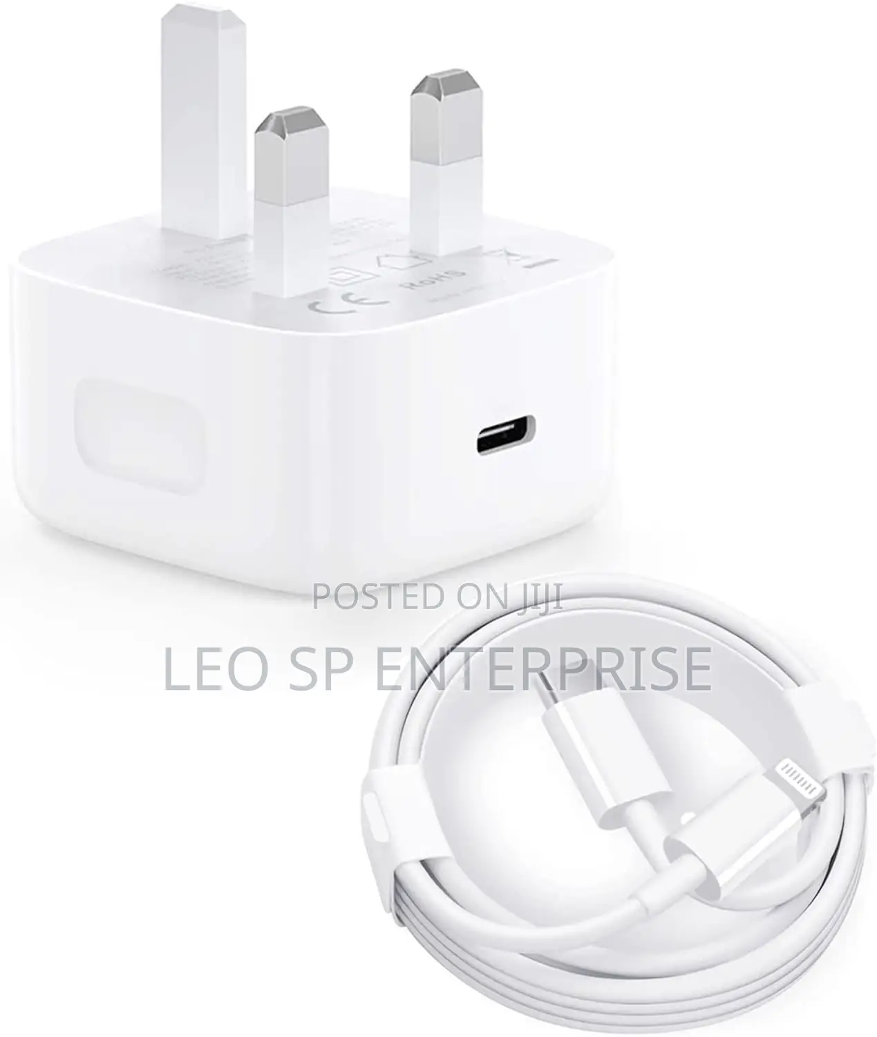 20w iPhone Type C Charger (150) and Cable (30ghc)