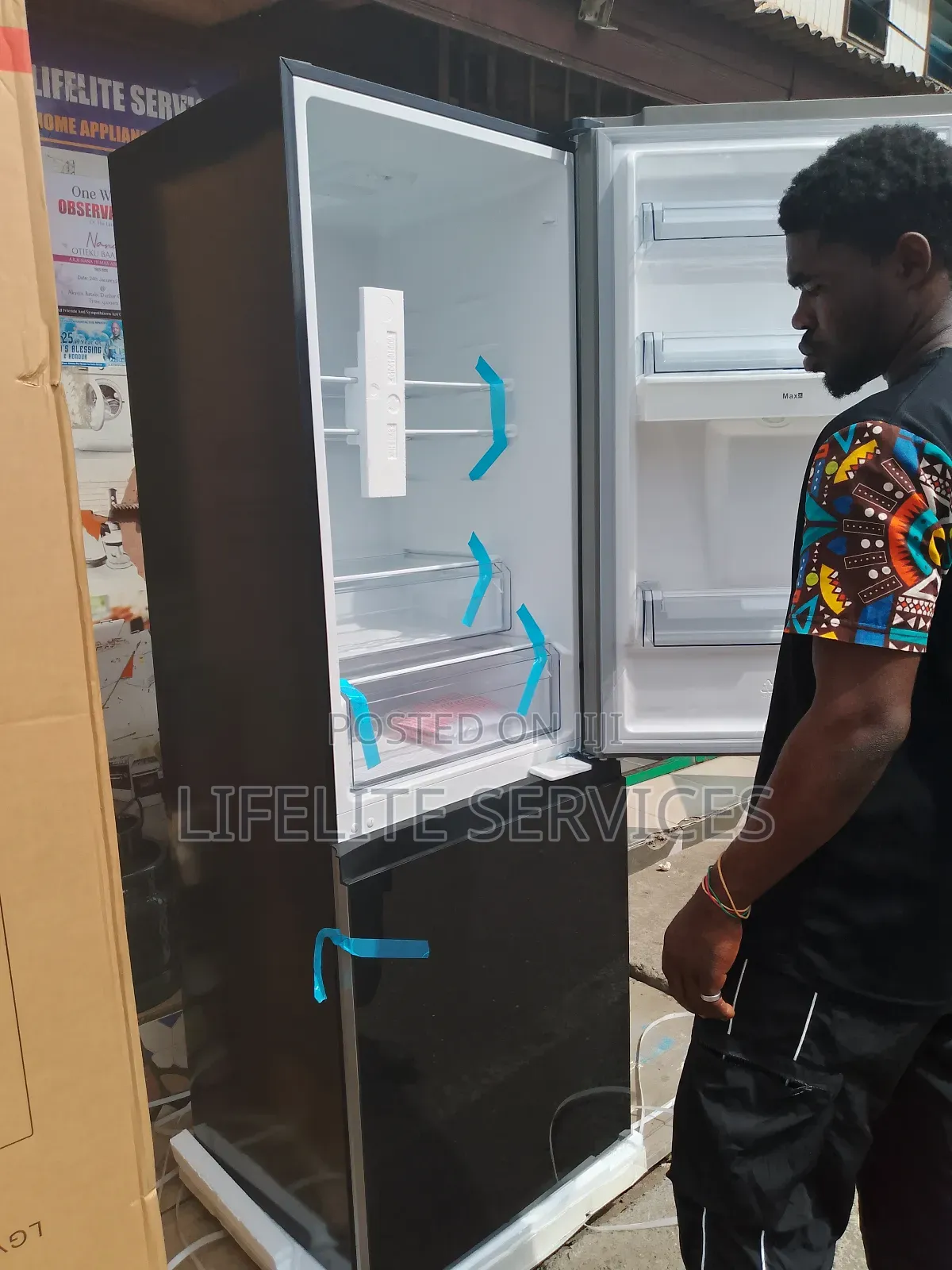 Mirror Black Fridge 309 Litres by Legacy