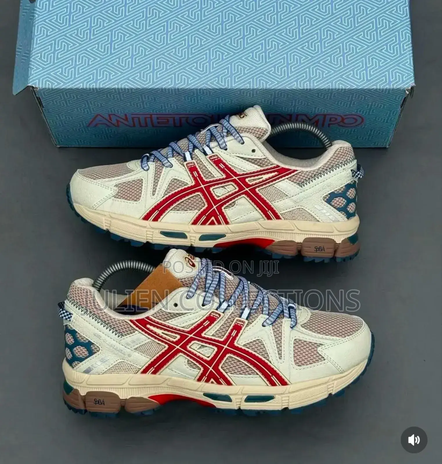 Asics Gel Cream Red N Blue
