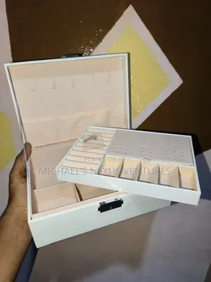 Jewelry Box With a Lock and a Key