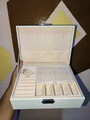 Jewelry Box With a Lock and a Key