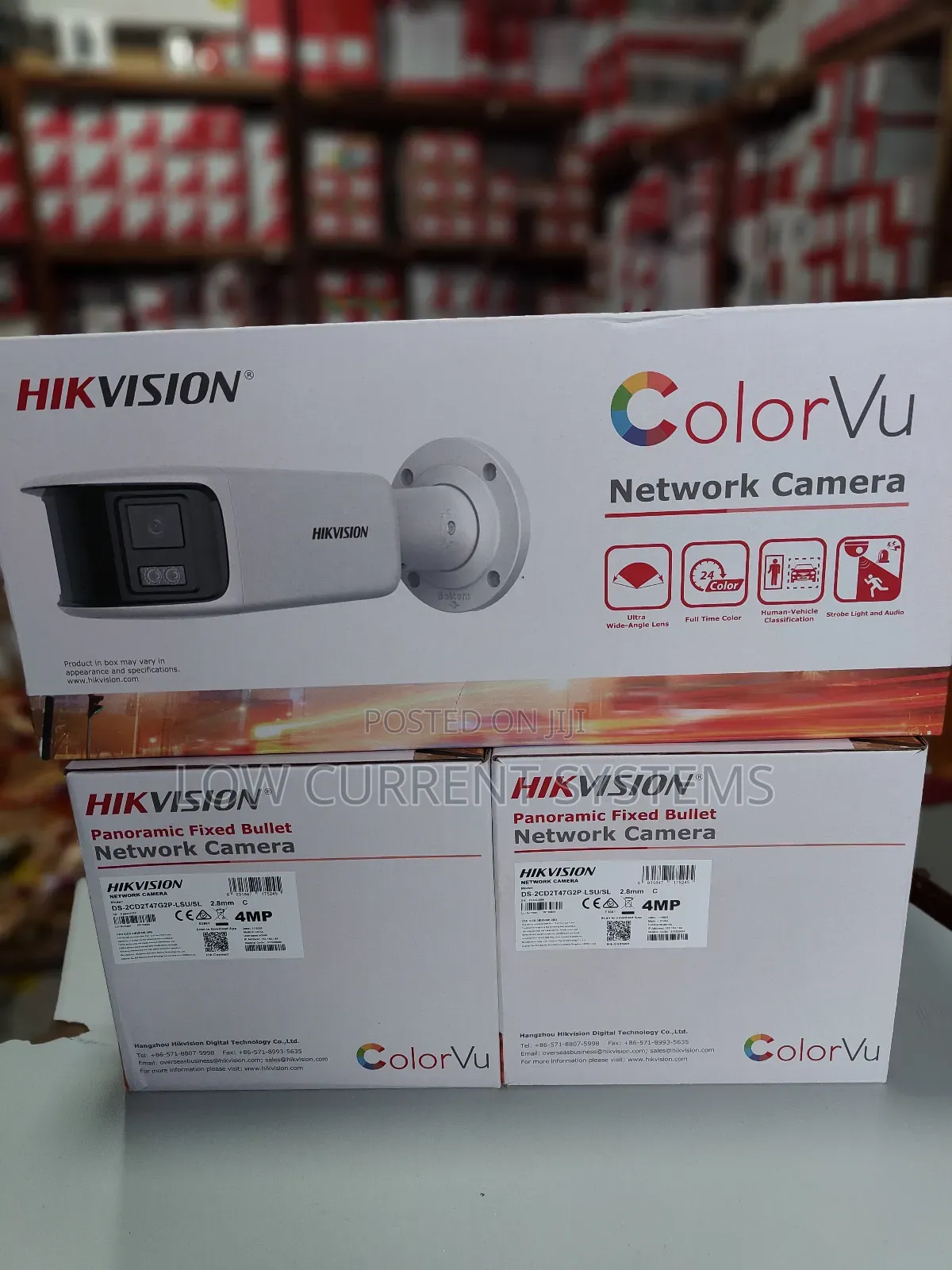 Hikvision 4mp Panoramic 180 Colorvu Audible Strobe Light