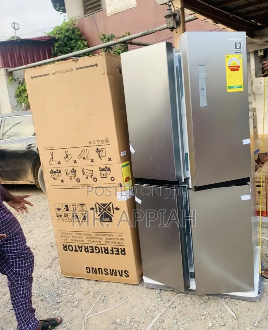 Authentic Samsung Side by Side 4 Door Fridge,Gray.