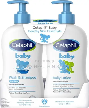 Cetaphil Baby Wash Shampoo Plus Body Lotion