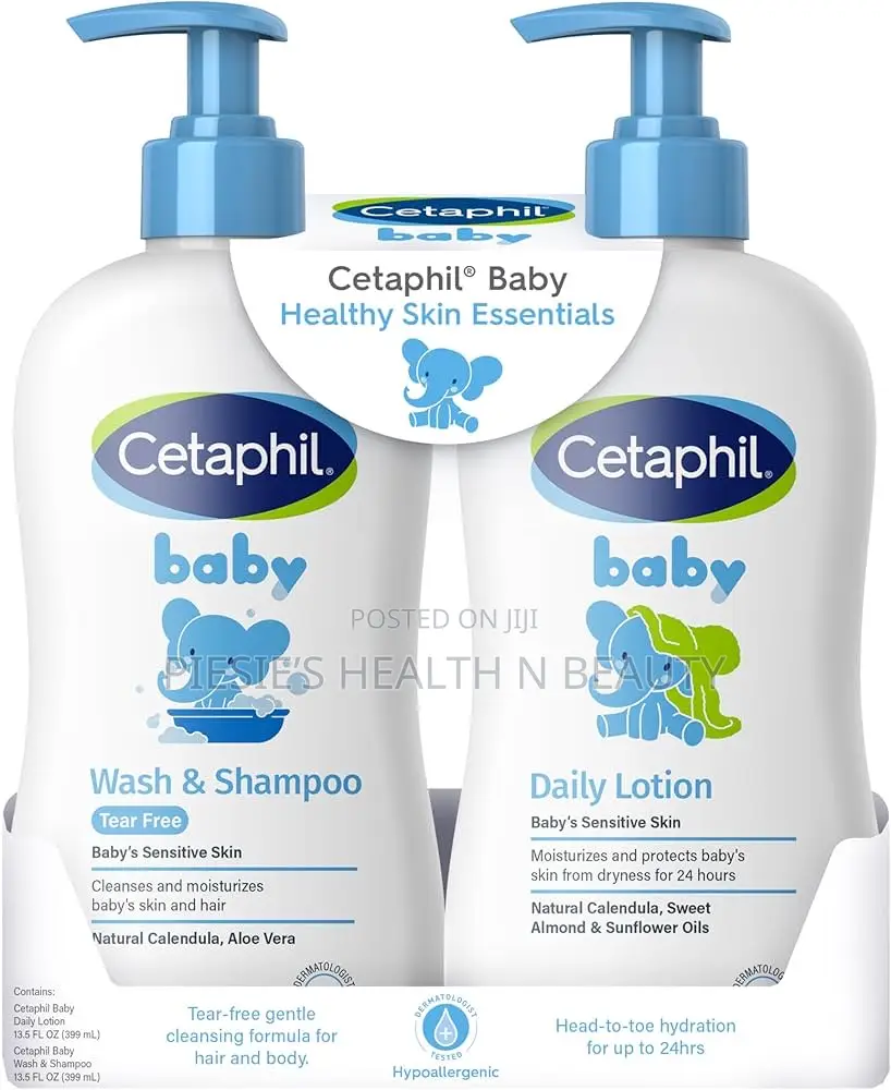 Cetaphil Baby Wash Shampoo Plus Body Lotion