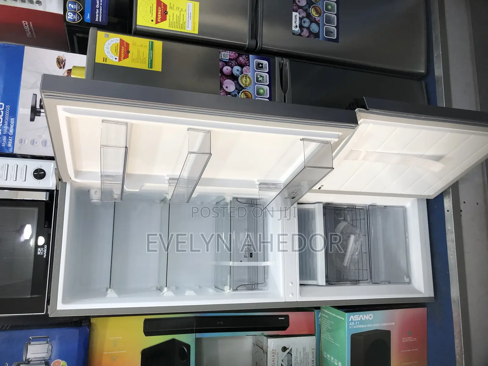 Fast Freezing Midea Double Door Fridge 174 Liters Available