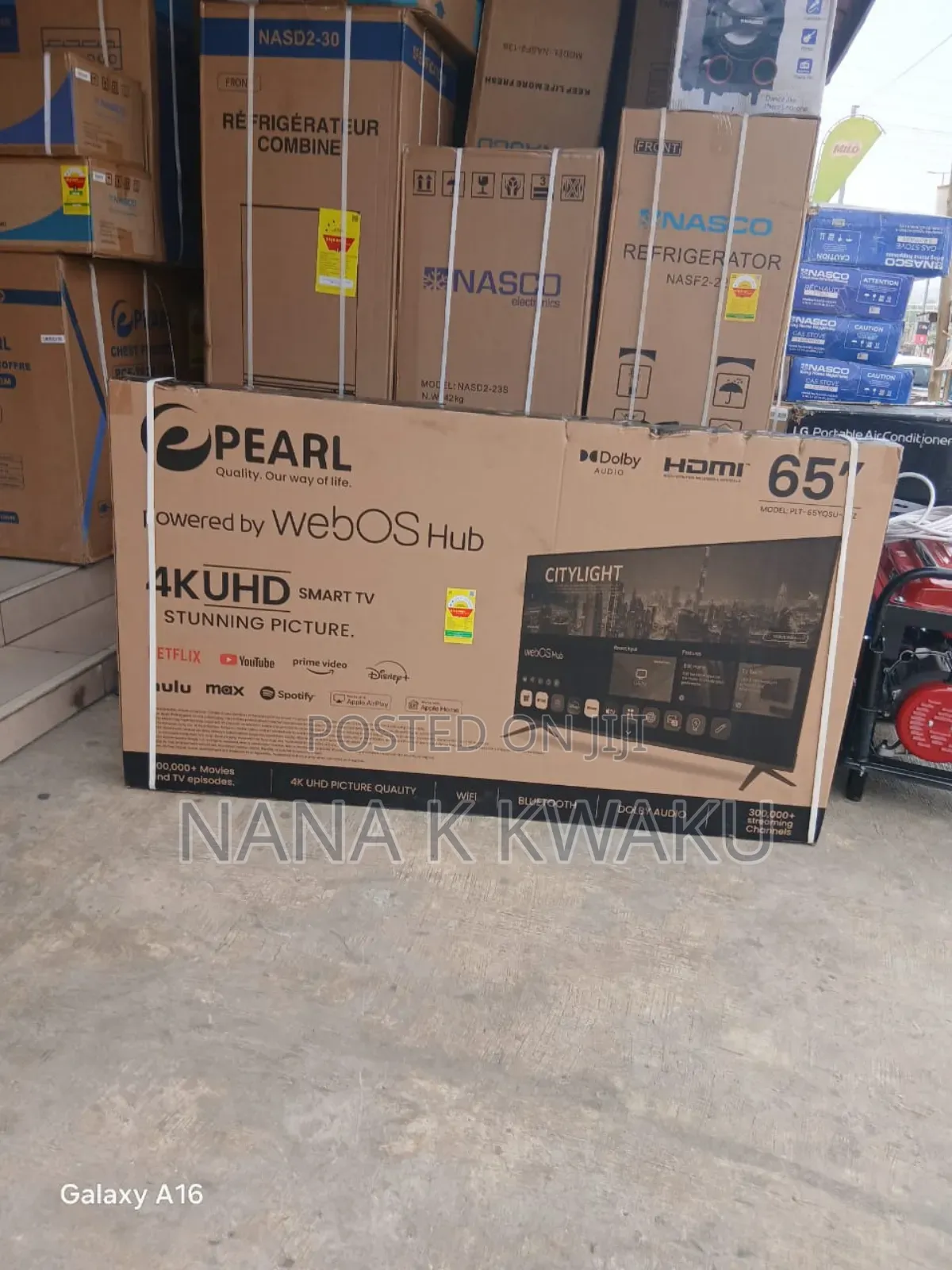 Android Screen 65inches Smart Uhd Tv Pearl