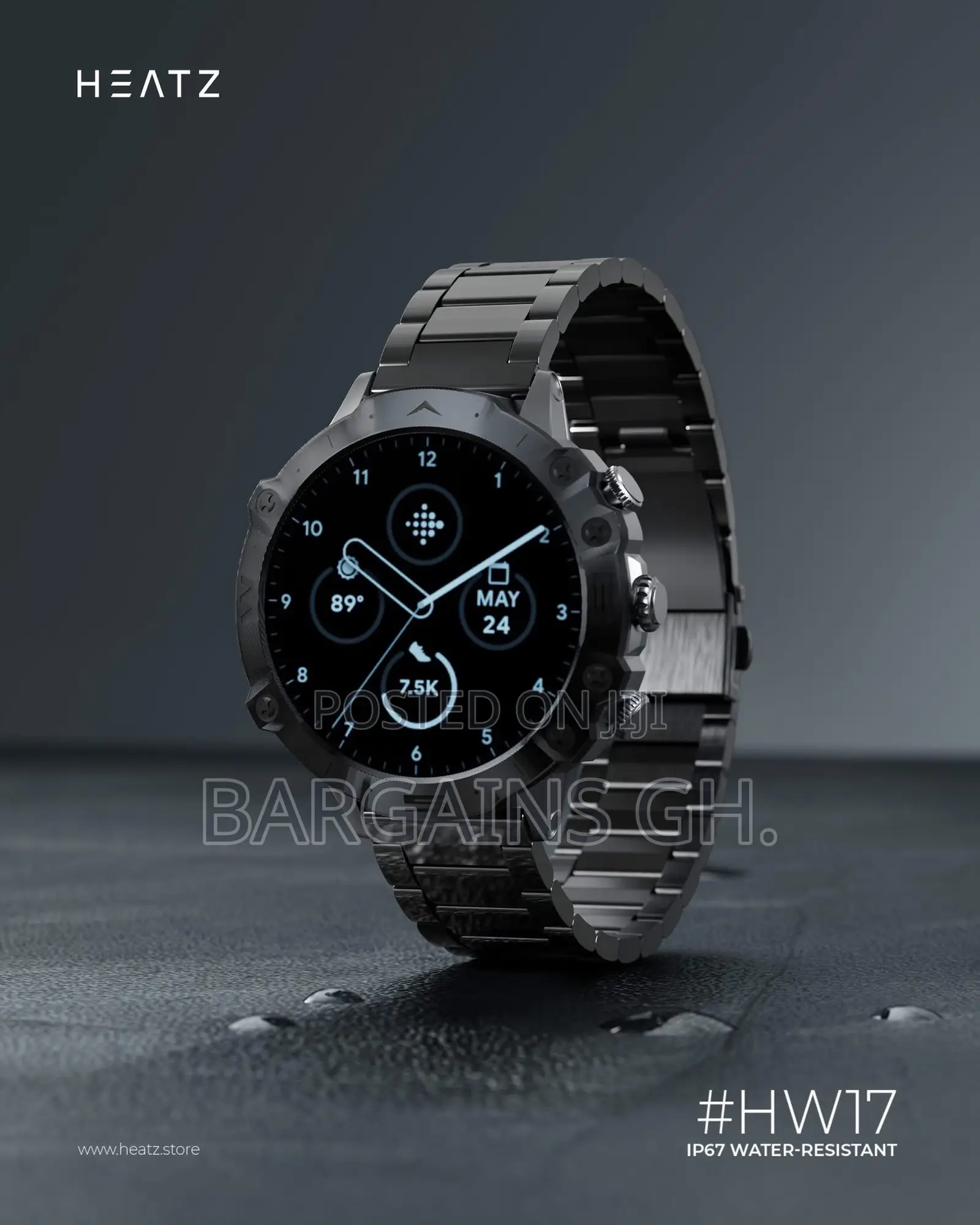 Heatz Hw17 Original Amoled Rugged Smart Watch