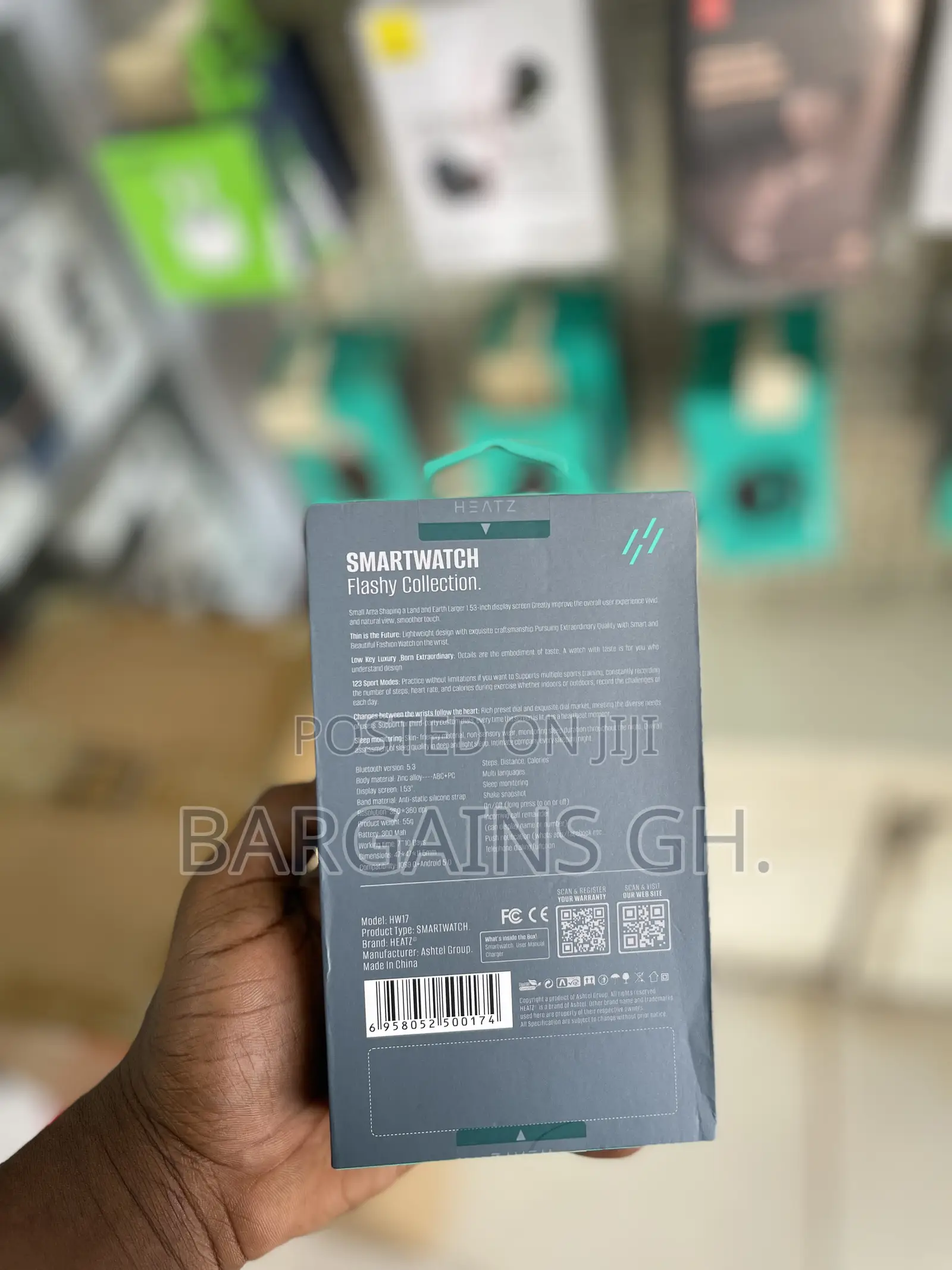 Heatz Hw17 Original Amoled Rugged Smart Watch