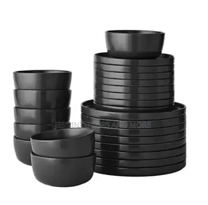 Photo - Member's Mark 24 Piece Modern Stoneware Dinnerware Set