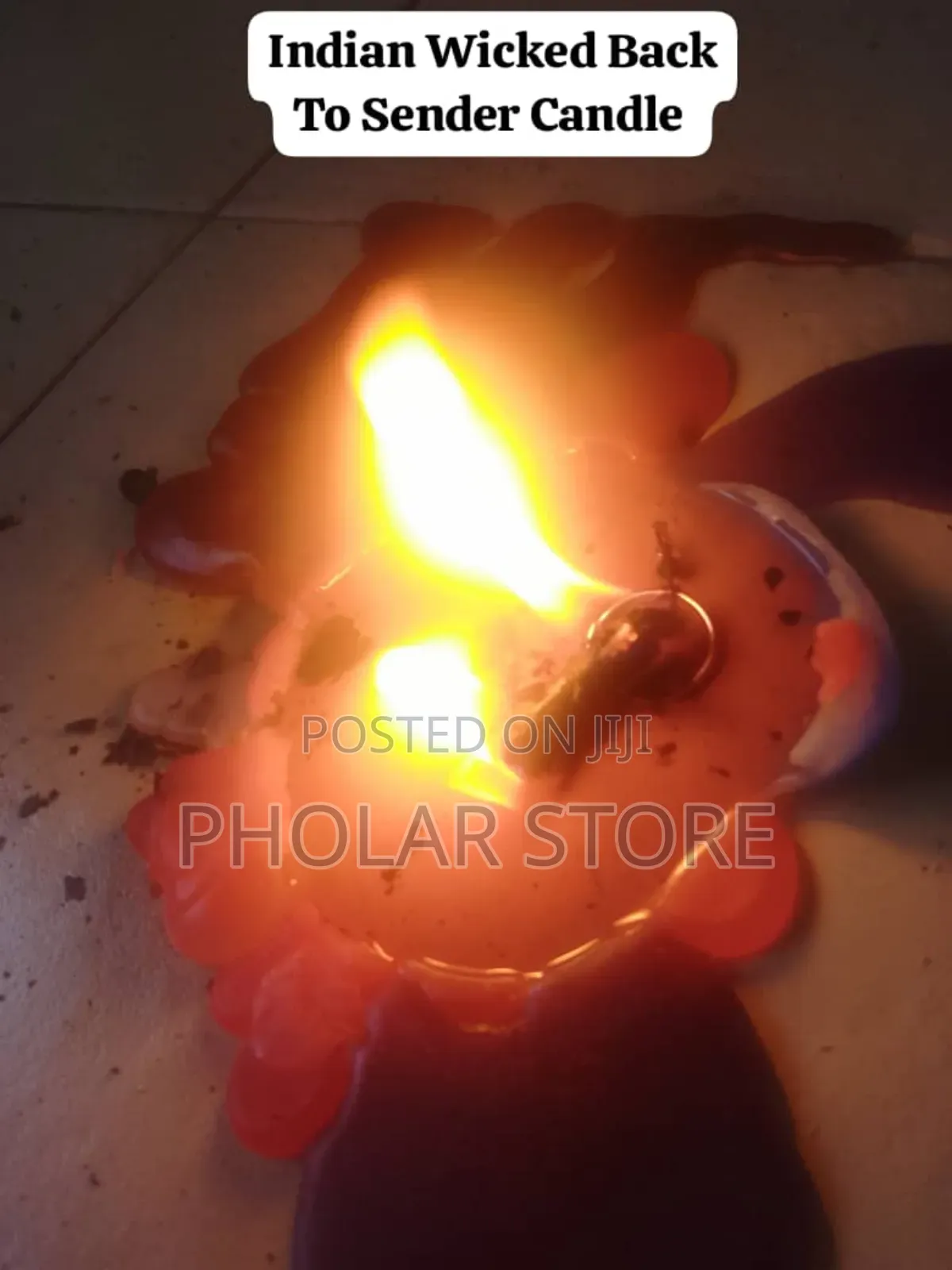 Indian Wicked Back To The Sender Candle