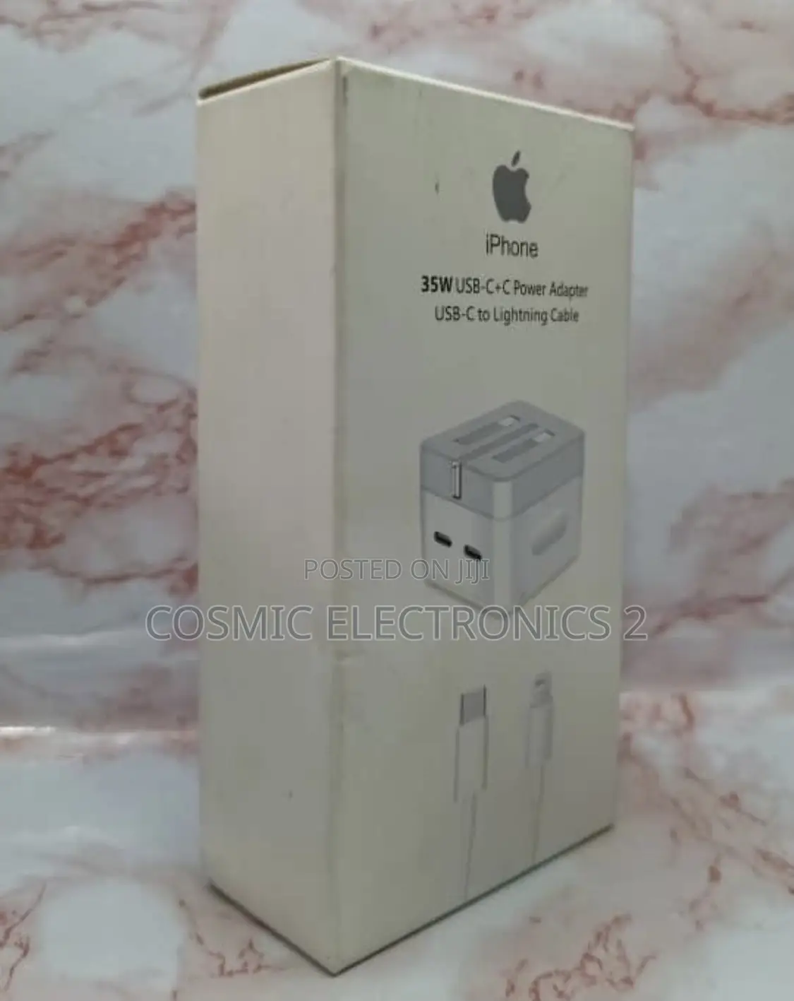 iPhone 35w Usb C+C Power Adapter to Lightning Cable