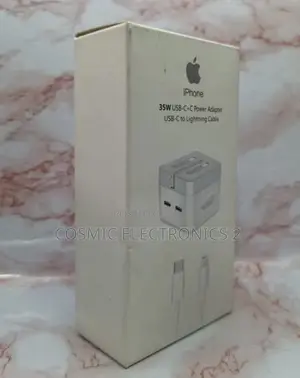 iPhone 35w Usb C+C Power Adapter to Lightning Cable
