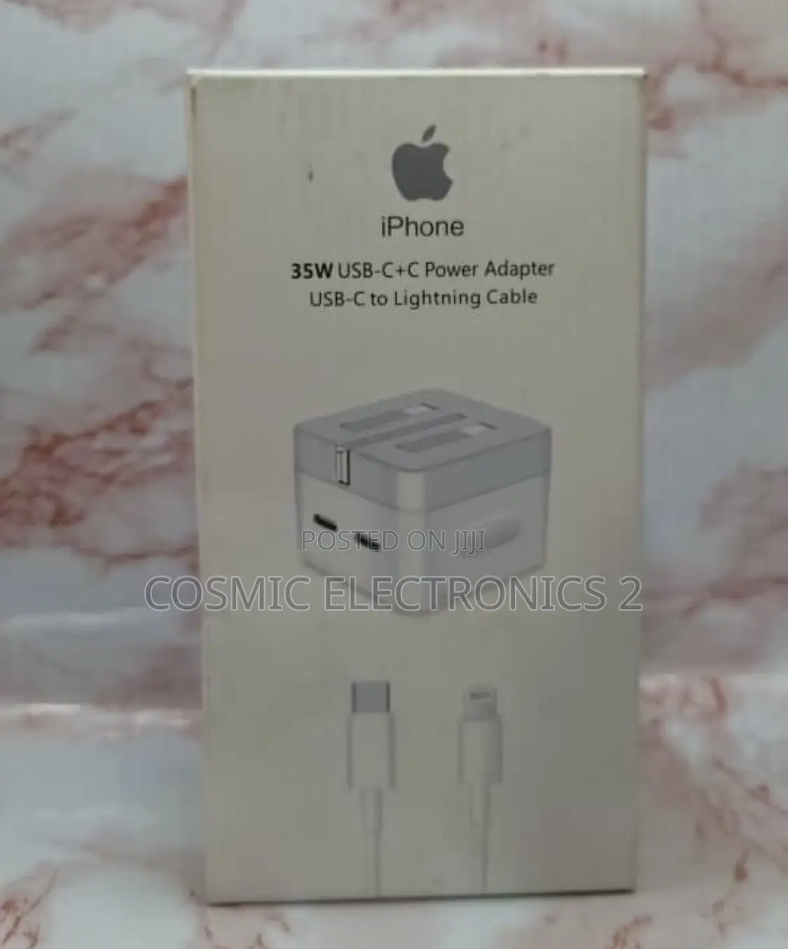 iPhone 35w Usb C+C Power Adapter to Lightning Cable