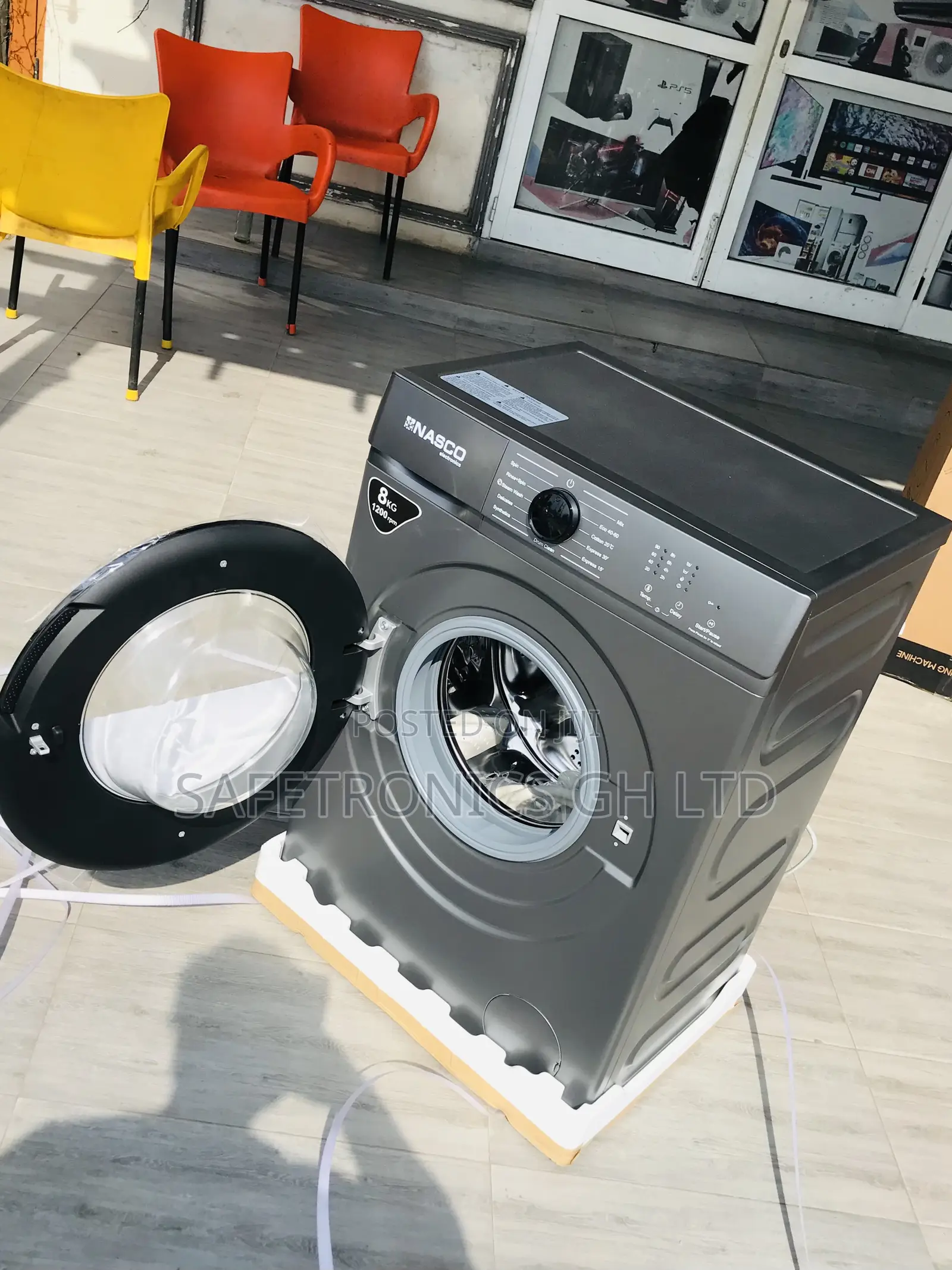 Nasco Reliable 8kg Frontload Fullauto Grey Washingmachine