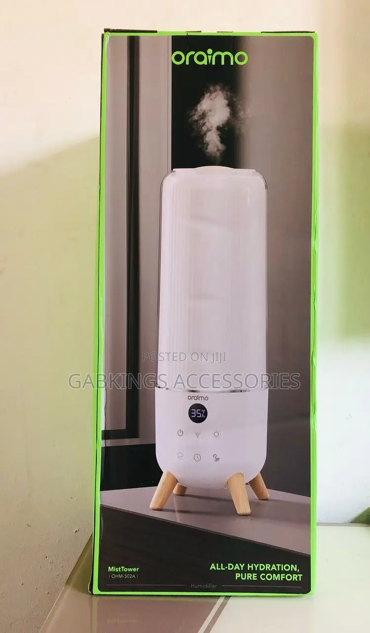 Oraimo 6l Mist Flow Max Humidifier + 2 Free Essential Oil
