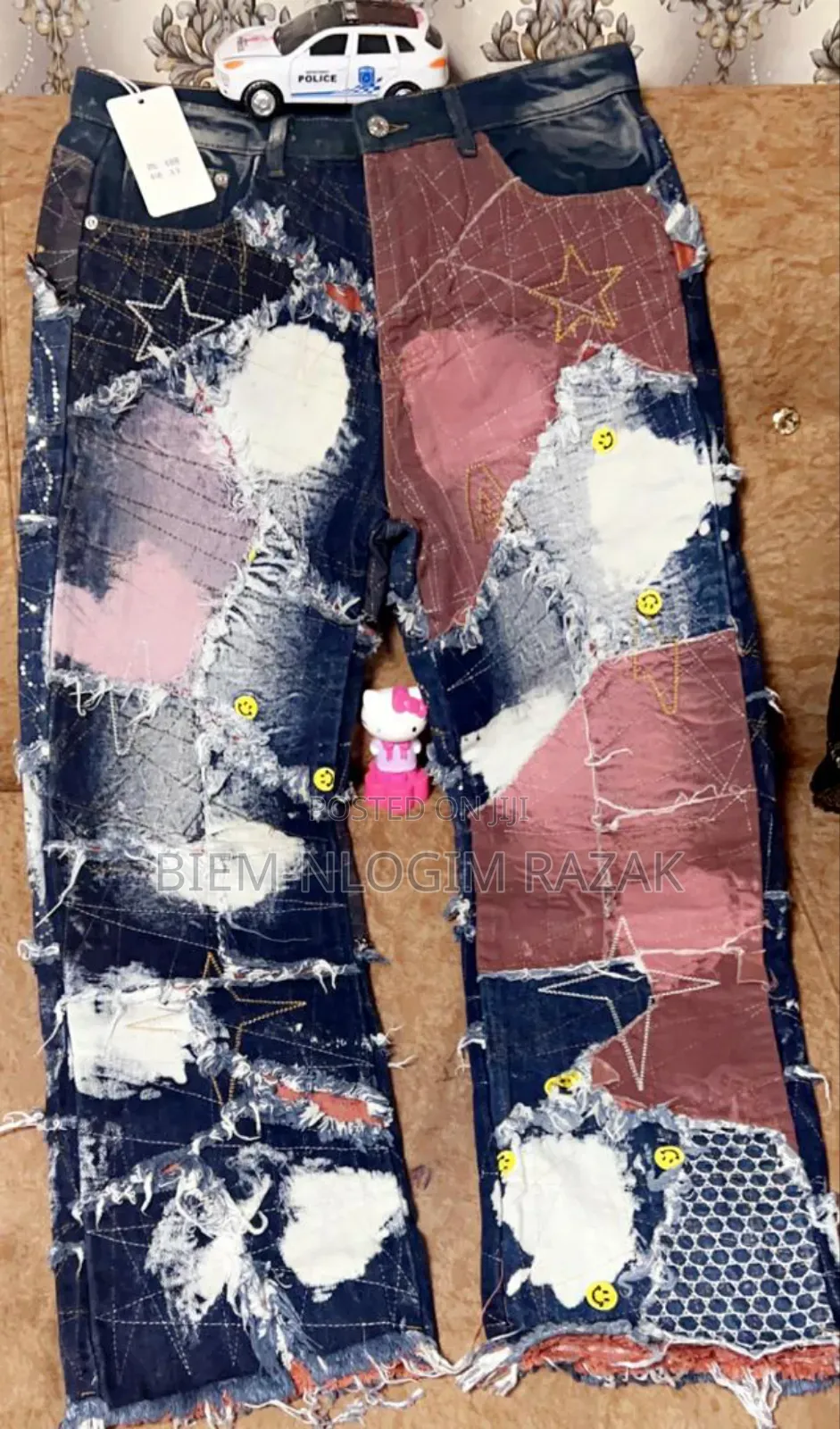 High Quality Chrome Heart Drew Baggy Jeans Available