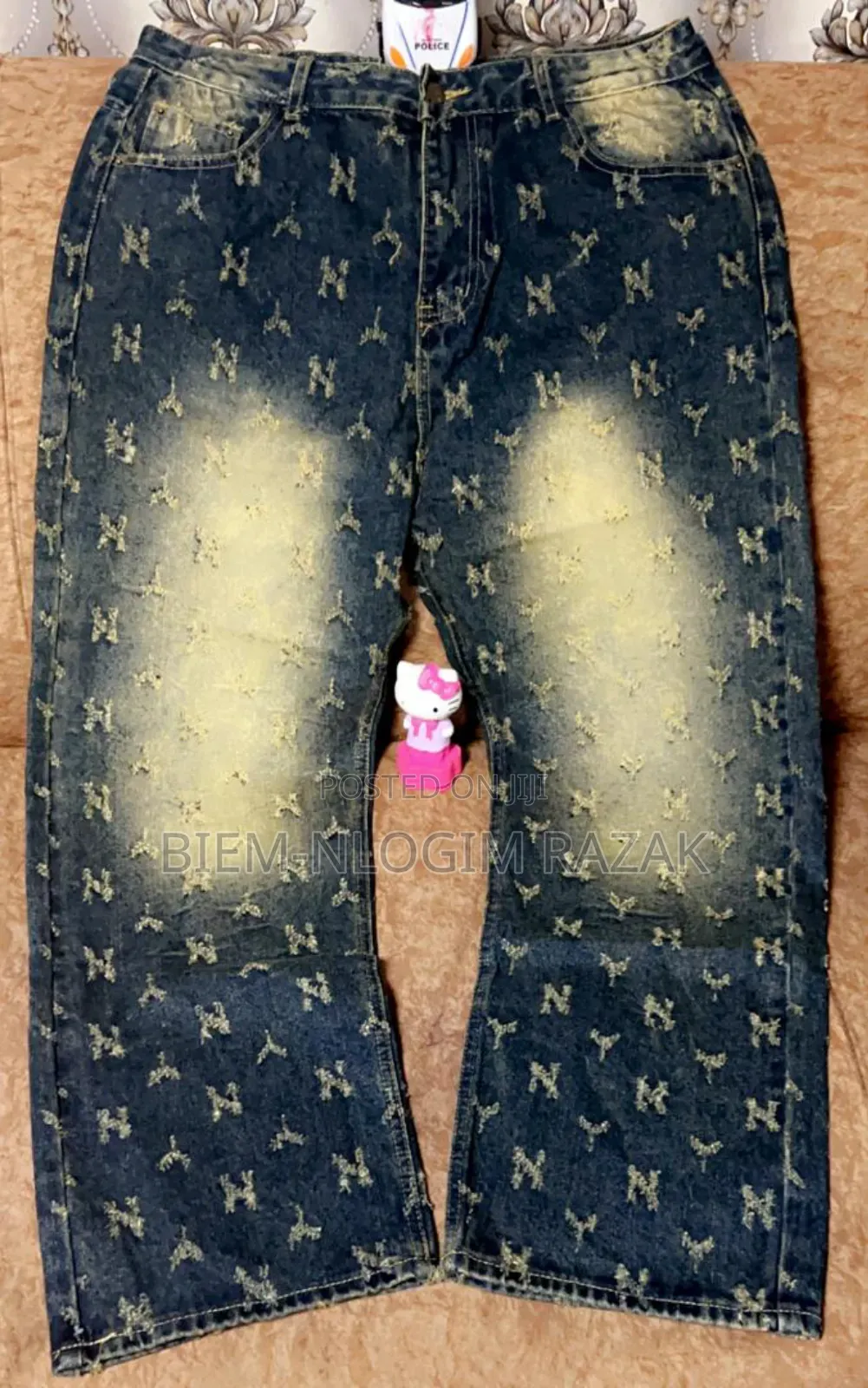High Quality Chrome Heart Drew Baggy Jeans Available