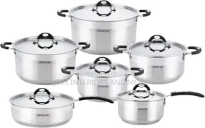 Arshia 12-Piece Stainless Steel Cookware Set