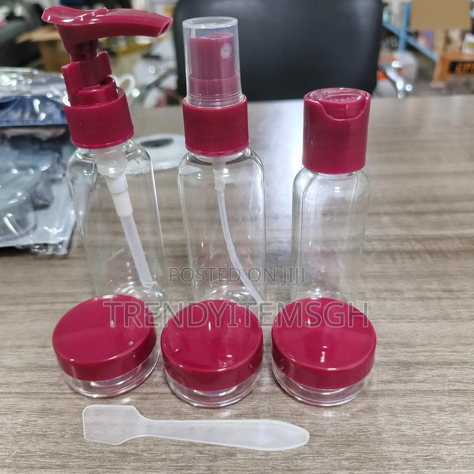 6pcs Non Spill Travel Cosmetic Empty Spray Bottle Set