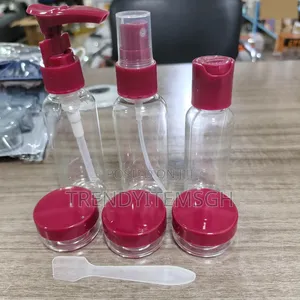 6pcs Non Spill Travel Cosmetic Empty Spray Bottle Set