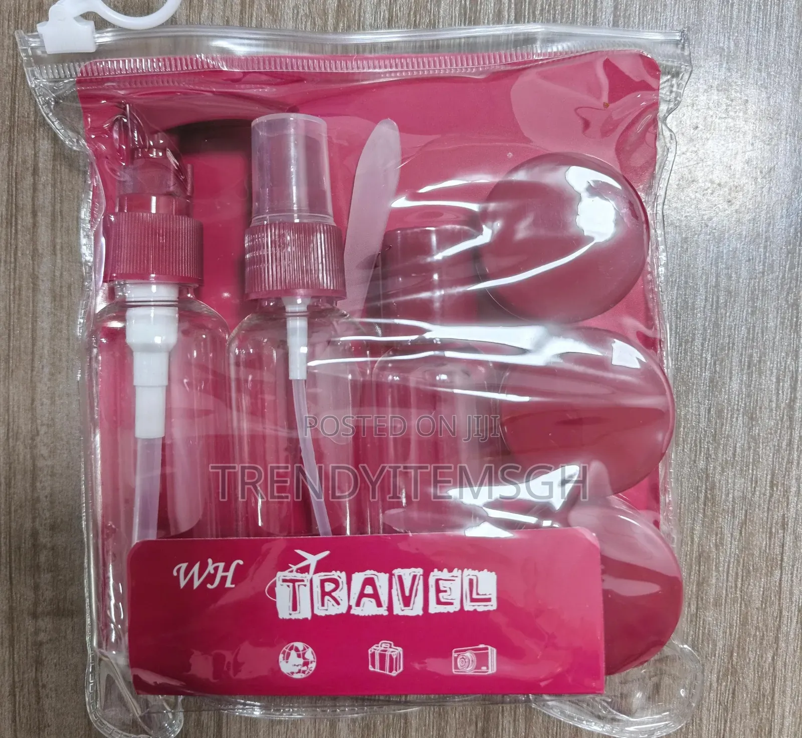6pcs Non Spill Travel Cosmetic Empty Spray Bottle Set