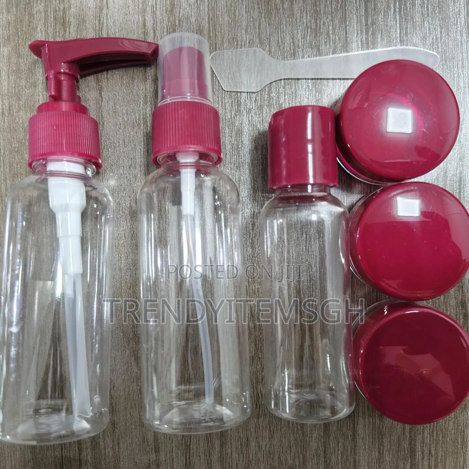 6pcs Non Spill Travel Cosmetic Empty Spray Bottle Set