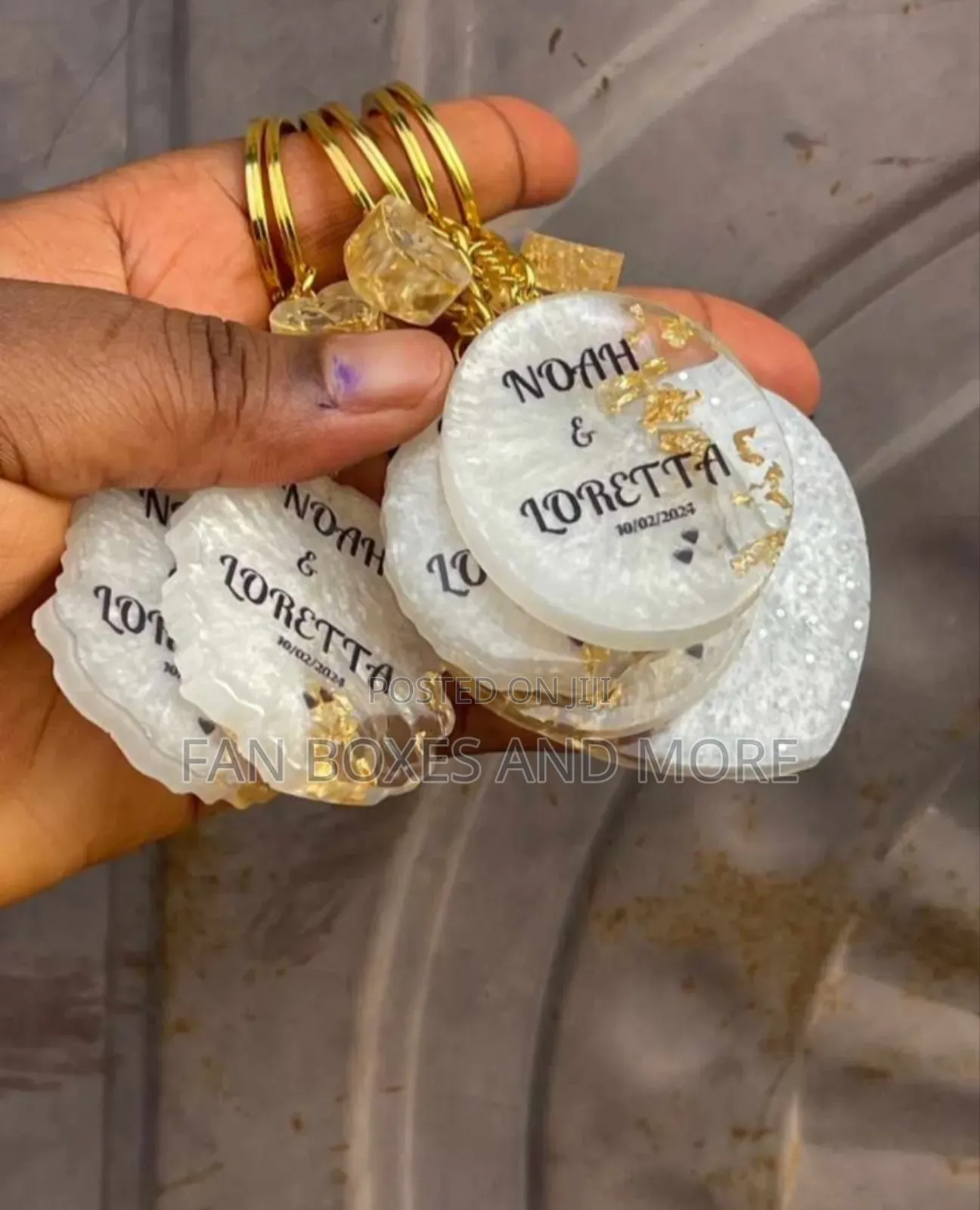 Resin Keyholders for Souvenirs (Wedding)