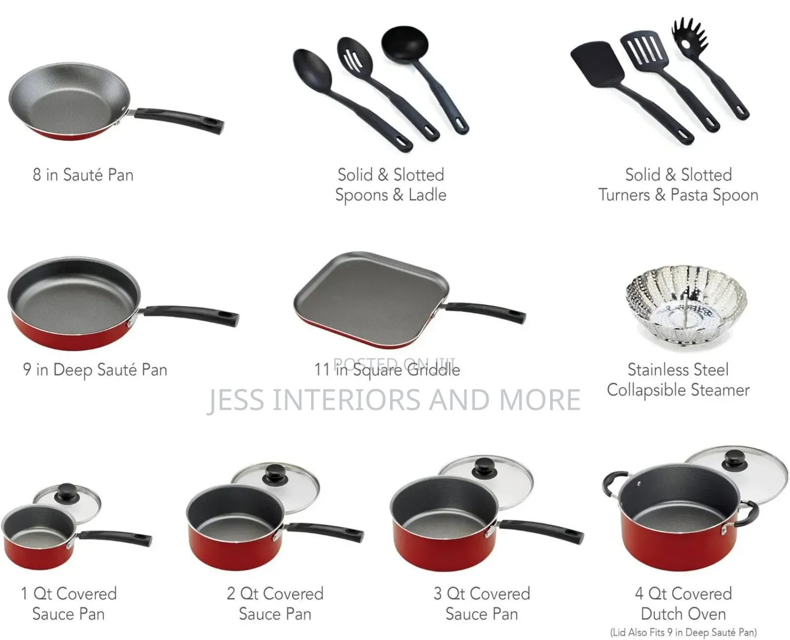 Tramontina Primaware 18 Piece Non-Stick Cookware Set