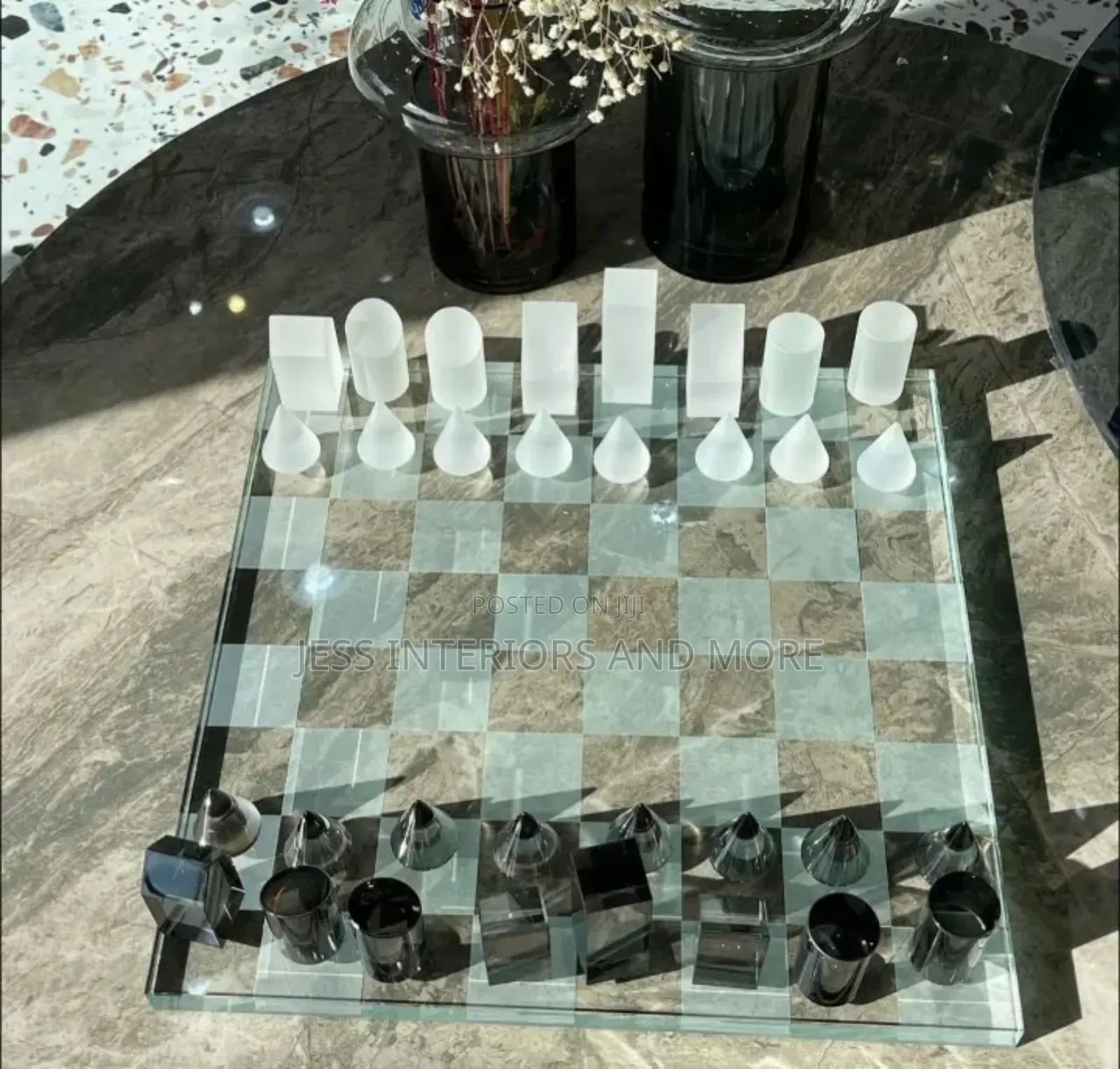 Chess Board Set/ Home Office Decor Piece