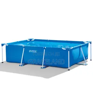 Intex Metal Frame Rectangular Swimmin Pool 2.2m X 1.5m X60cm