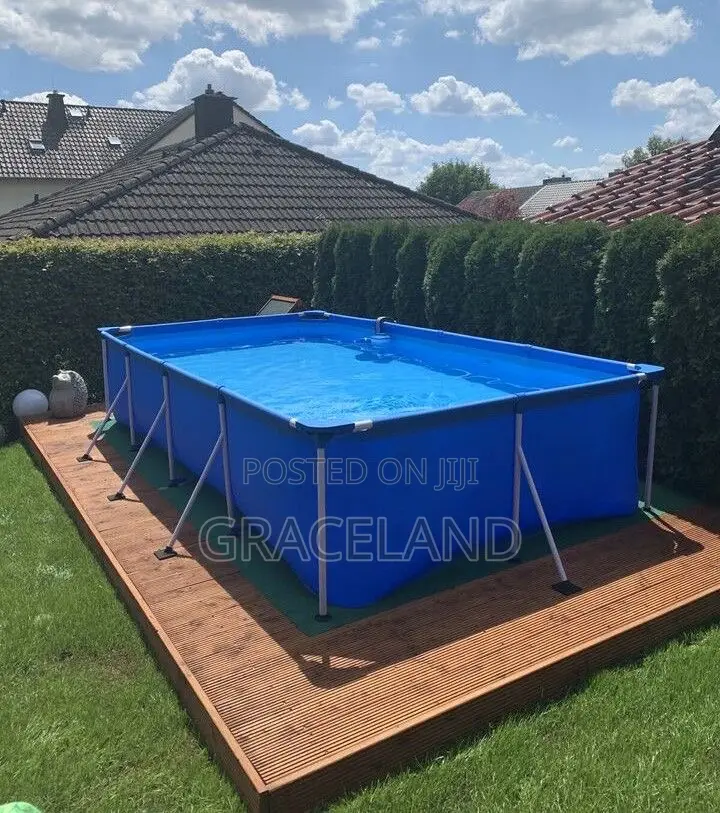 Intex Metal Frame Rectangular Swimmin Pool 2.2m X 1.5m X60cm
